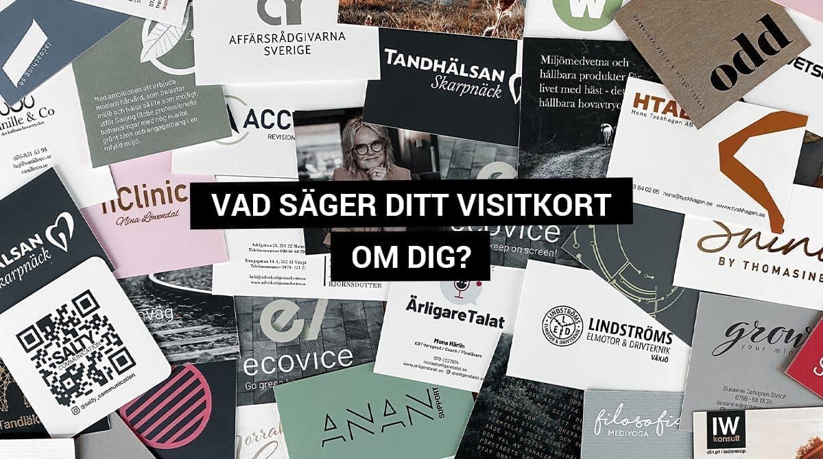 Vad säger ditt visitkort om dig?