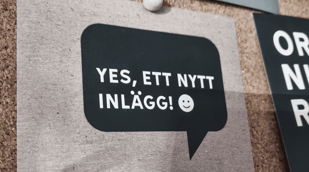 Yes, ett nytt inlägg!