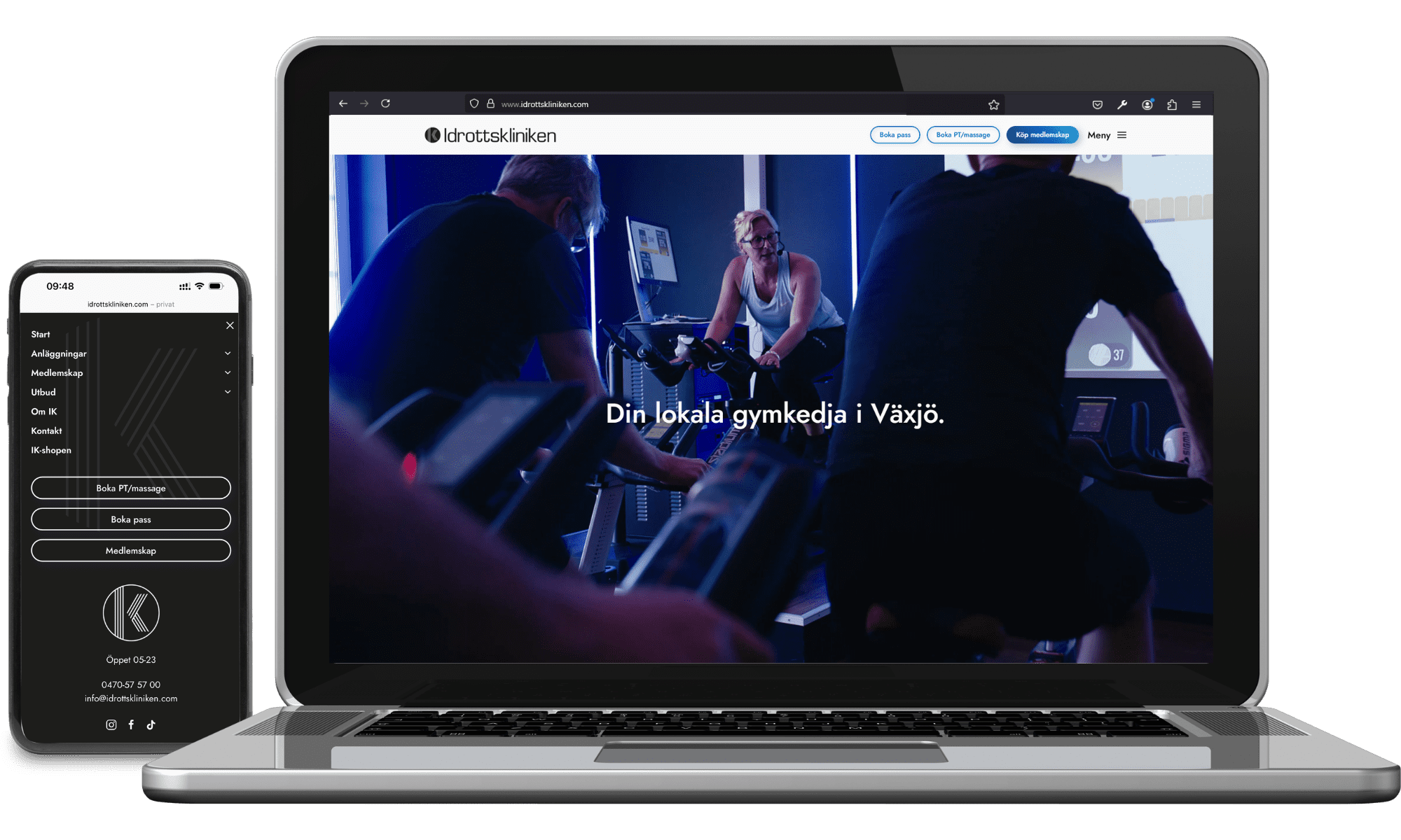 Webbplats till Idrottskliniken