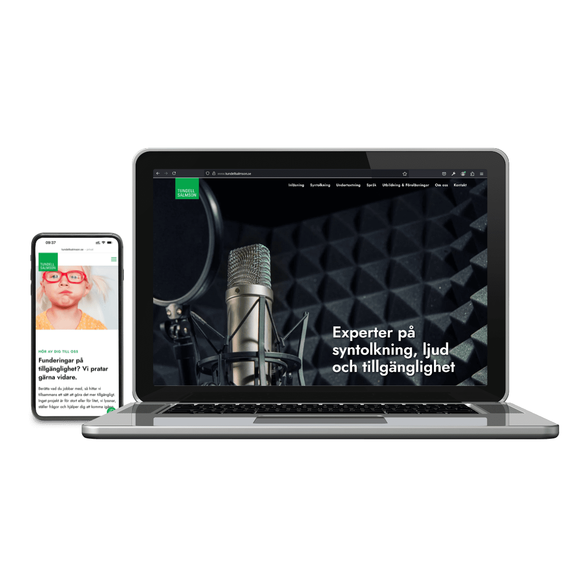 Webbplats till Tundell och Salmson