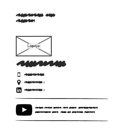 Exempel på layout av en mailsignatur.