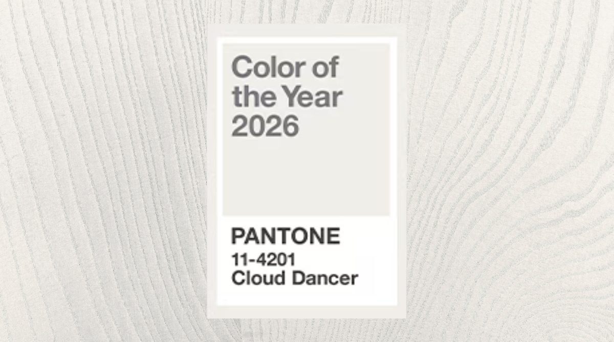 Årets färg 2026 Pantone Cloud Dancer – lugn, ljus och ny början