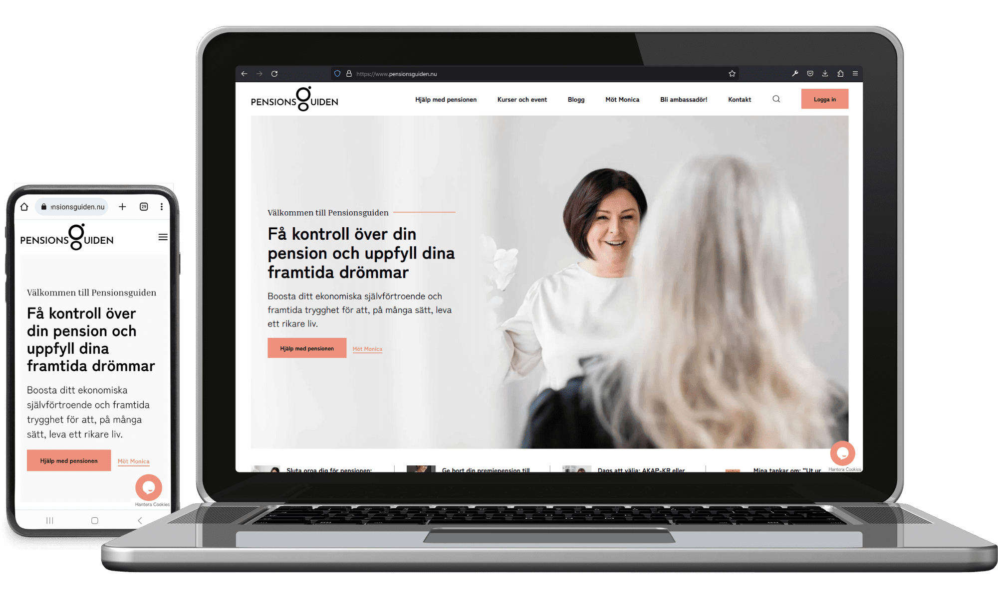 Webbplats till Pensionsguiden