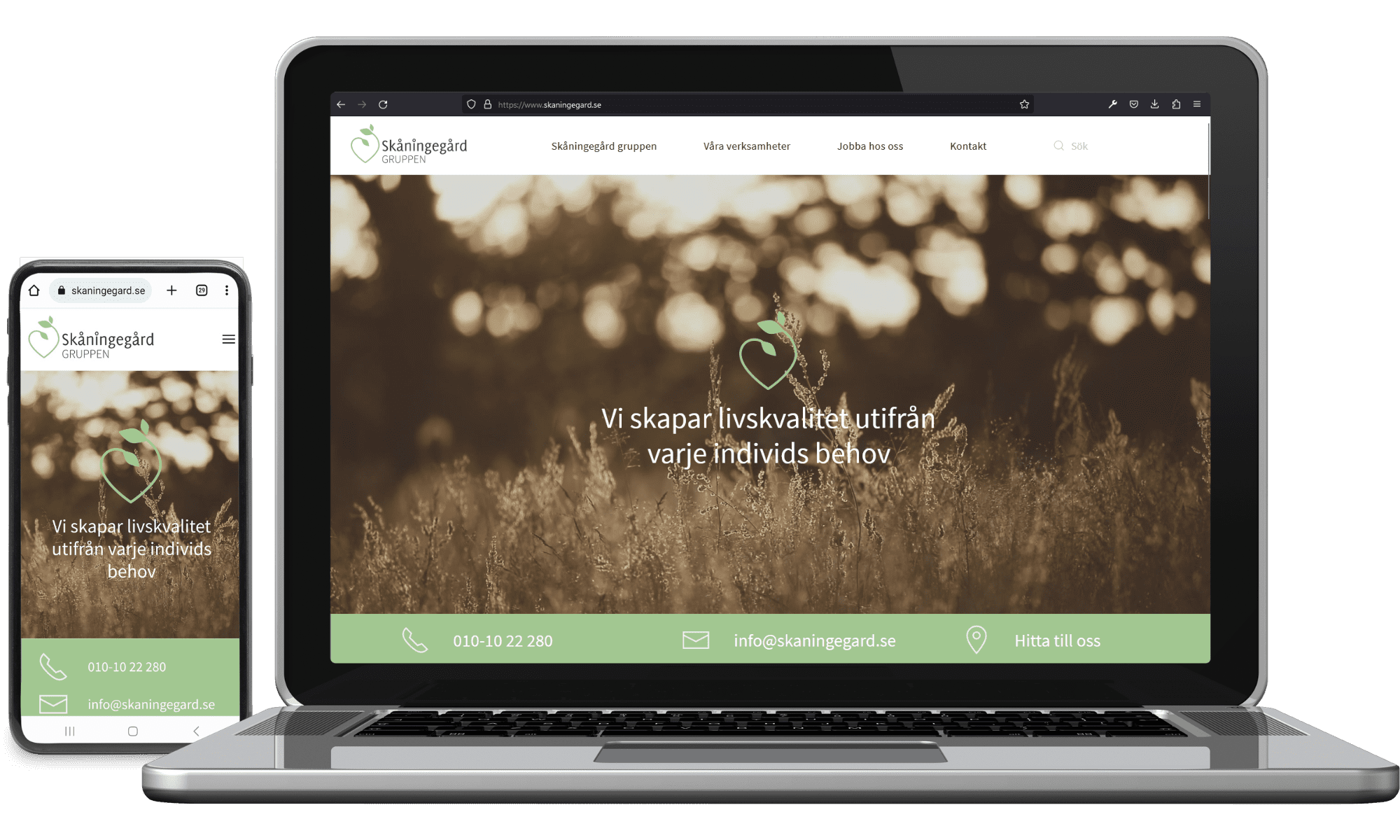 Webbplats till Skåningegård