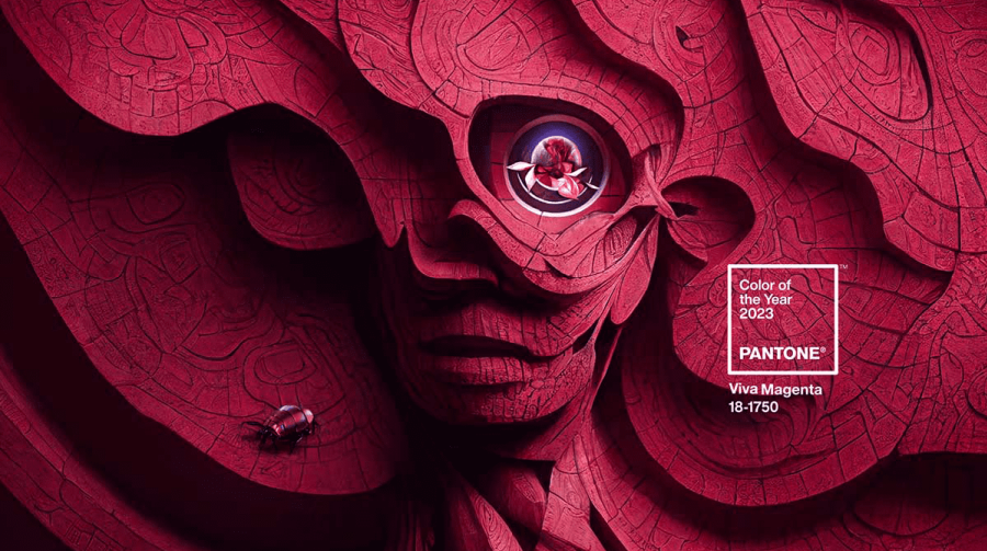 Årets färg 2023 Viva Magenta